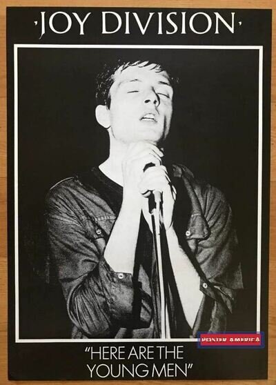 Joy Division Ian Curtis Vintage U.K. Import Poster 1980’s 34.5 X 24.5 Black & Wh