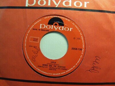 Derek and the Dominos – Layla 1970 7” Polydor 2058-130