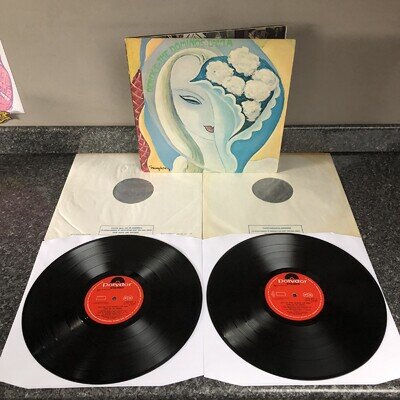 DOUBLE LP VINYL DEREK & THE DOMINOS LAYLA UK 1ST PRESS ERIC CLAPTON EX/EX+