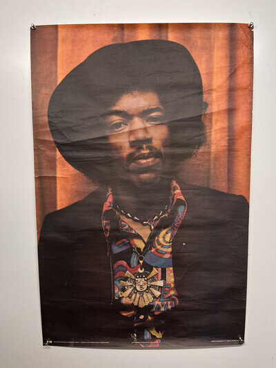 Jimi Hendrix Poster Rare Original Vintage Pace International 1970