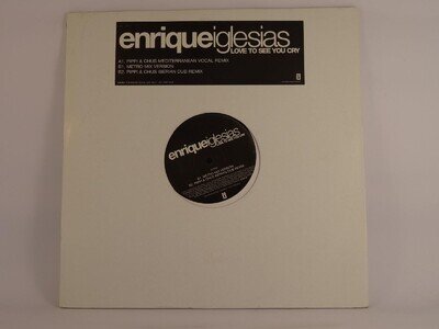 ENRIQUE IGLESIAS LOVE TO SEE YOU CRY (B) 3 Track 12" Single INTERSCOPE