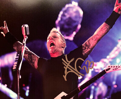 METALLICA Signed (JAMES HETFIELD) 8x10" Authentic Autograph with COA