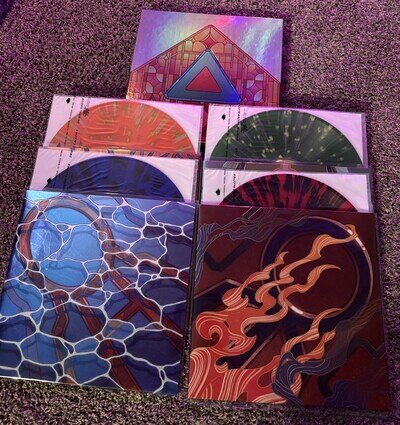 Pokémon Ruby Sapphire Splatter Box Set 4xLPs Mana Wave Jammin Sam Miller VG+