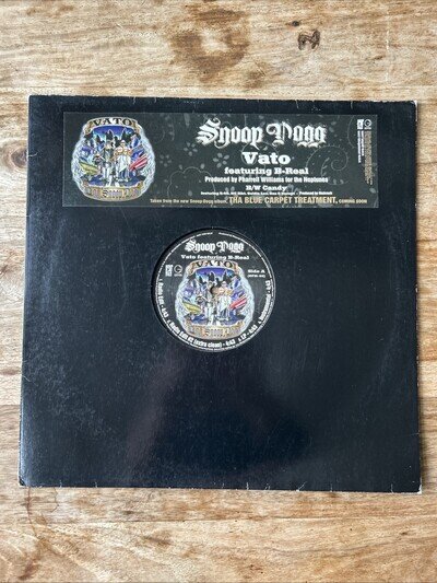 12” VINYL PROMO Snoop Dogg ft B-Real - Vato b/w Candy. 8 tracks.
