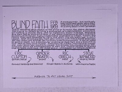 Clapton Blind Faith 1969 Pete Frame Rock Family Twig From The Pete Frame Archive