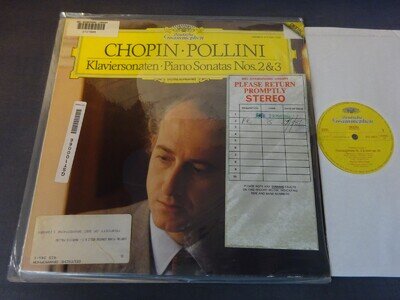 CHOPIN - PIANO SONATAS 2 & 3 LP, Maurizio Pollini, DG 415 346-1 BBC
