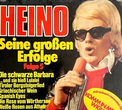 Heino His Greatest Hits German Import Electrola 1976 Vinyl Record 33 12" VRC6