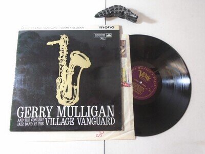 GERRY MULLIGAN vinyl record At The Villge Vanguard 1961 HMV CLP 1488 mono vg+vg+
