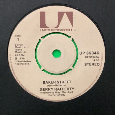 Gerry Rafferty 7” Vinyl Single “ Baker Street “ United Artists A2 1976