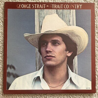 GEORGE STRAIT: Strait Country EX Vinyl LP 1981 MCA Records MCA 27092