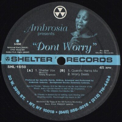 Ambrosia - Don't Worry (12")