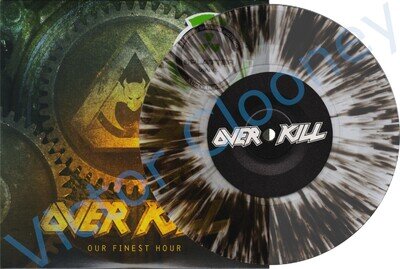OVERKILL. Our Finest Hour / 2016 Coloured 1 of 500 SPLATTERED CLEAR Vinyl 7" NEW