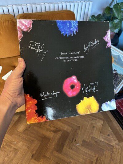 OMD Junk Culture Vinyl Signed By All Members Of Classic Lineup