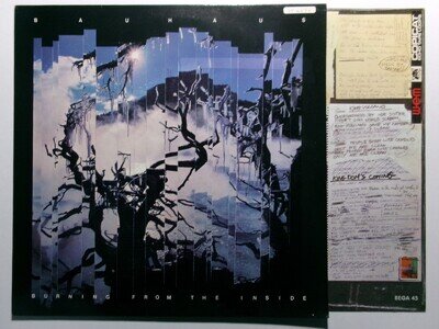 BAUHAUS BURNING FROM THE INSIDE BEGGARS BANQUET BEGA 45 PETER MURPHY INNER