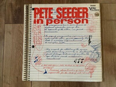 Pete Seeger Vinyl Album. In Person. 1965. Verve Folkways Record.