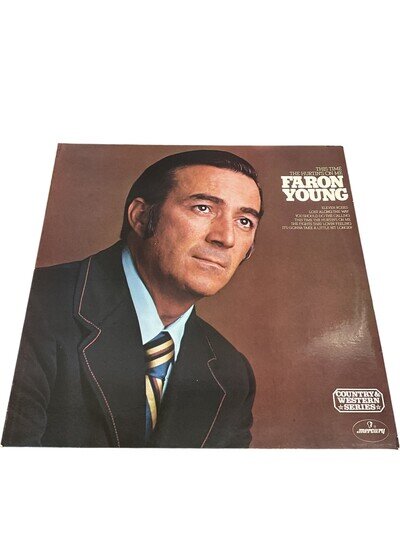 Faron Young This Time The Hurtin's On Me Vinyl Record LP