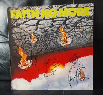 Faith No More - The Real Thing - Vinyl LP - London Records - Fully Autographed
