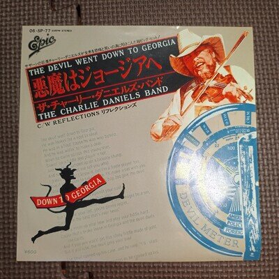THE CHARLIE DANIELS BAND-THE DEVIL WENT DOWN TO GEORGIA 06･5P-77 JAPAN 7"45