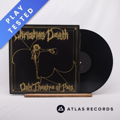 Christian Death Only Theatre Of Pain Lyric Sheet LP Album Vinyl Record - VG+/VG+