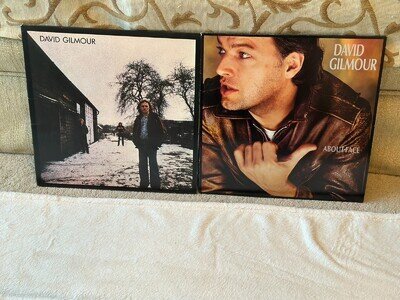 DAVID GILMOUR - ABOUT FACE/DAVID GILMOUR - 2 X UK LP 1ST PRESS LOT - EX/EX