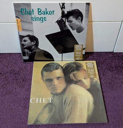 Chet Baker CHET + SINGS 2 x 180g 12"LP deluxe gatefold jazz vinyl • NEW, sealed