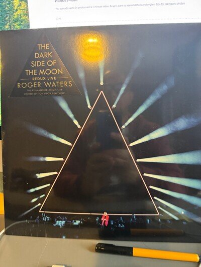 RECORD STORE DAY 2025 ROGER WATERS THE DARK SIDE OF THE MOON REDUX LIVE PINK LP