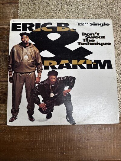 Eric B & Rakim - Don’t Sweat The Technique 1992 12 Vinyl Single Record