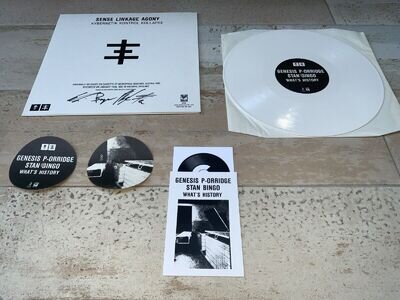 GENESIS P-ORRIDGE STAN BINGO Psychic TV PTV3 LTD signed vinyl Throbbing Gristle