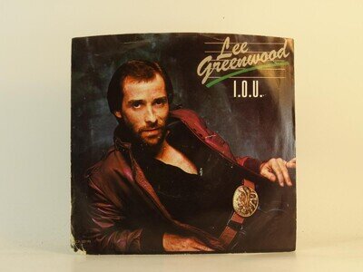 LEE GREENWOOD I.O.U (57) 2 Track 7" Single including Picture Sleeve MCA RECORDS