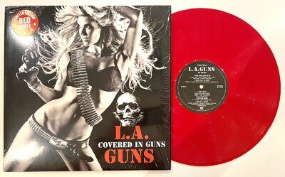 L.A. Guns - COVERED IN GUNS - Limited Edition Red Vinyl LP New MINT