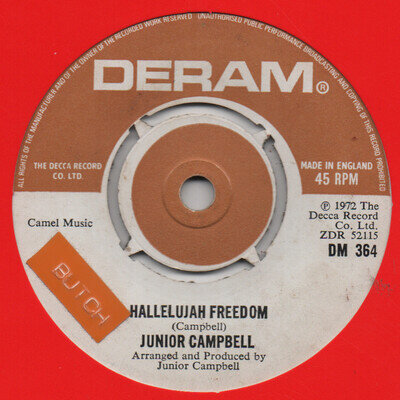 7" - Junior Campbell - Hallelujah Freedom - Deram - DM 364