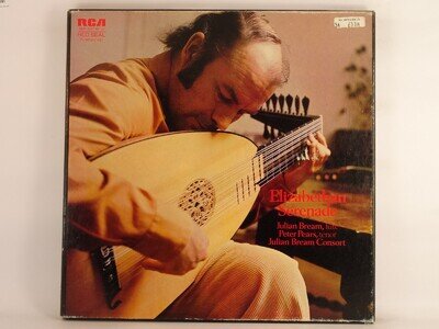 JULIAN BREAM CONSORT ELIZABETHAN SERENADE (2xLP) (419) 20+ Track LP including Pi