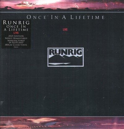 Runrig Once In A Lifetime, Live LP vinyl Europe Chrysalis 2025 2015 remastered