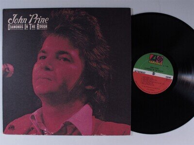 JOHN PRINE Diamonds In The Rough ATLANTIC LP matte cover w/ lyric sheet insert y