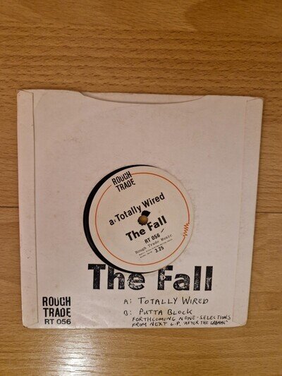 The Fall Totally Wired 1980 Vinyl 7" Post Punk Used.