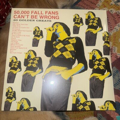 The Fall 50 000 Fall Fans Can't Be Wrong Yellow/Blue Splatter Vinyl LP 2025 OOP