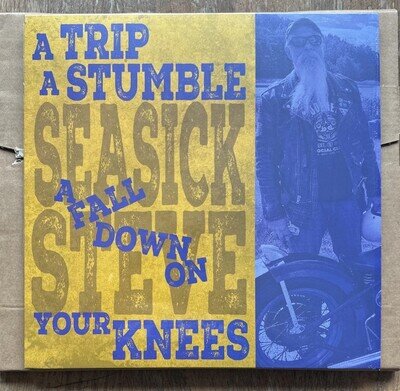 Seasick Steve - A Trip, A Stumble, A Fall... Ltd Ed Blue Vinyl + Signed Card