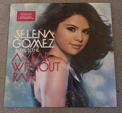 Selena Gomez & THE SCENE A Year Without Rain ICE BLUE VINYL NEVER PLAYED
