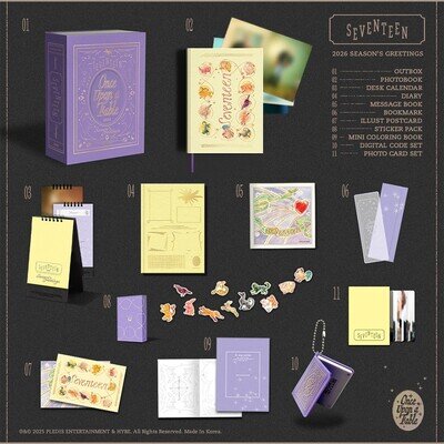 SEVENTEEN 2026 SEASON'S GREETINGS [ONCE UPON A FABLE] /Full Package+WVS POB+GIFT