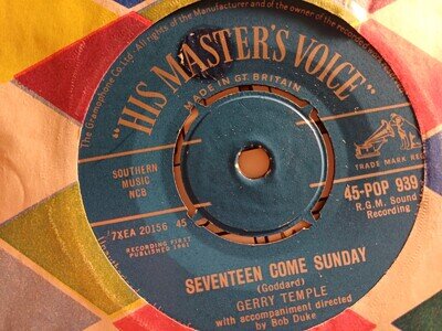 Joe Meek Gerry Temple Seventeen. Come. Sunday ex