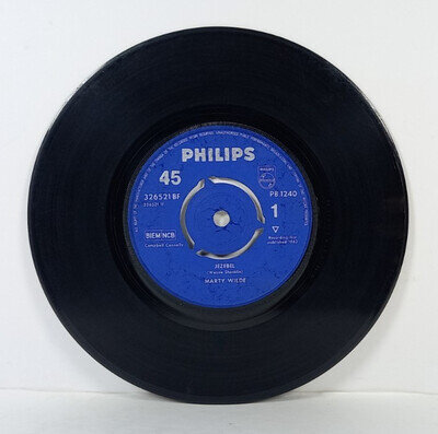Marty Wilde; JEZEBEL / DON'T RUN AWAY; 7" Single Vinyl; Philips