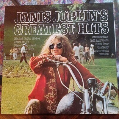 JANIS JOPLIN Greatest Hits 12" Vinyl LP CBS 1980's EXCELLENT Record VERY GOOD
