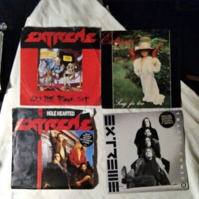 EXTREME 4 X7 INCH VINYL SINGLES 1990s A &M PICTURE SLEEVES BOTH LISTED