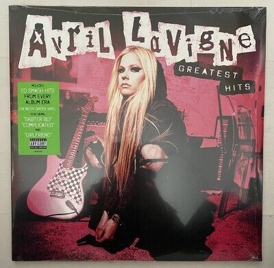 Avril Lavigne Greatest Hits Neon Green 2 LP Vinyl New/Sealed