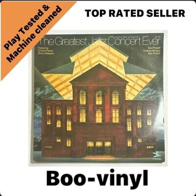 The Greatest Jazz Concert Ever Charlie Parker Dizzy Gillespie 2 LP Set 1973