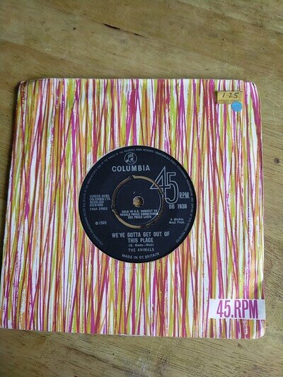 The Animals 7" Single Columbia DB 7639 We've Gotta Get Out Of This Place