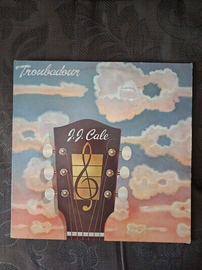 J J Cale Troubadour vinyl Album.with inlay Phonogram Records VG /Ex+