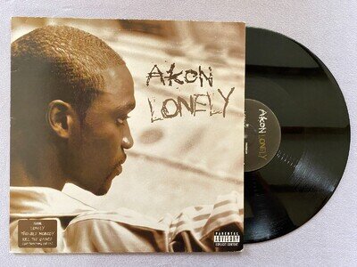 AKON 3 TRACK 12" SINGLE - LONELY *NEAR MINT IN EX SLEEVE*