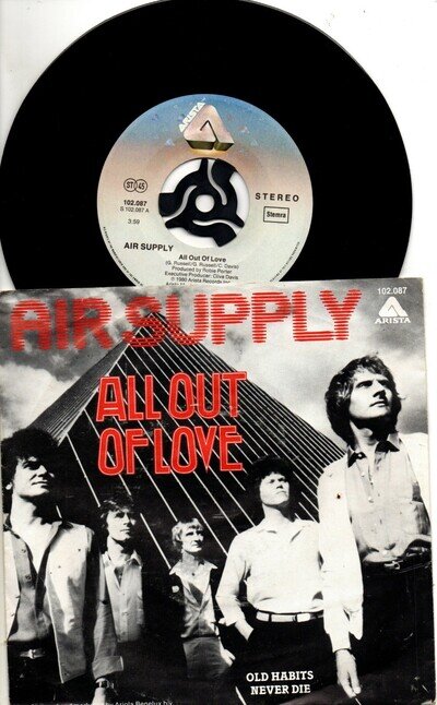 Air Supply:All out of love/Old habits die hard:Netherlands:Arista:1980