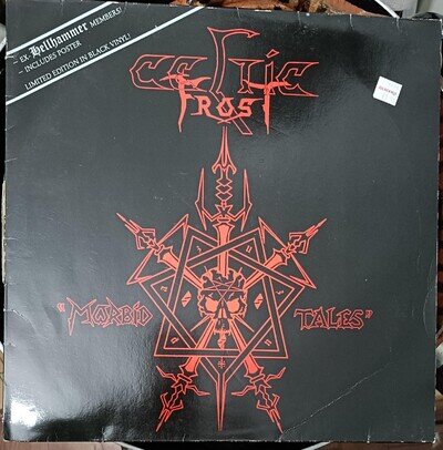Celtic Frost ‎– Morbid Tales (1984 Noise N0017) LP Limited Black Vinyl Rare